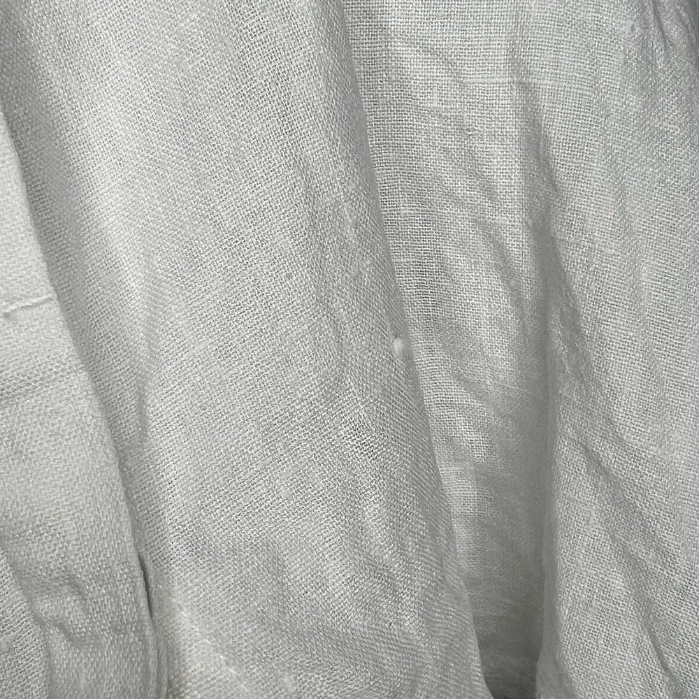 CHICO'S Linen Short Sleeve Button Front Shirt Womens - Picture 6 of 8